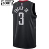 Camiseta Niños Houston Rockets Kevin Porter JR 3 2022-23 Jordan Statement Edition Negro Swingman
